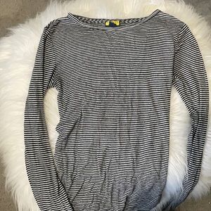 Prince & Fox Striped Black/White Shirt Size Small